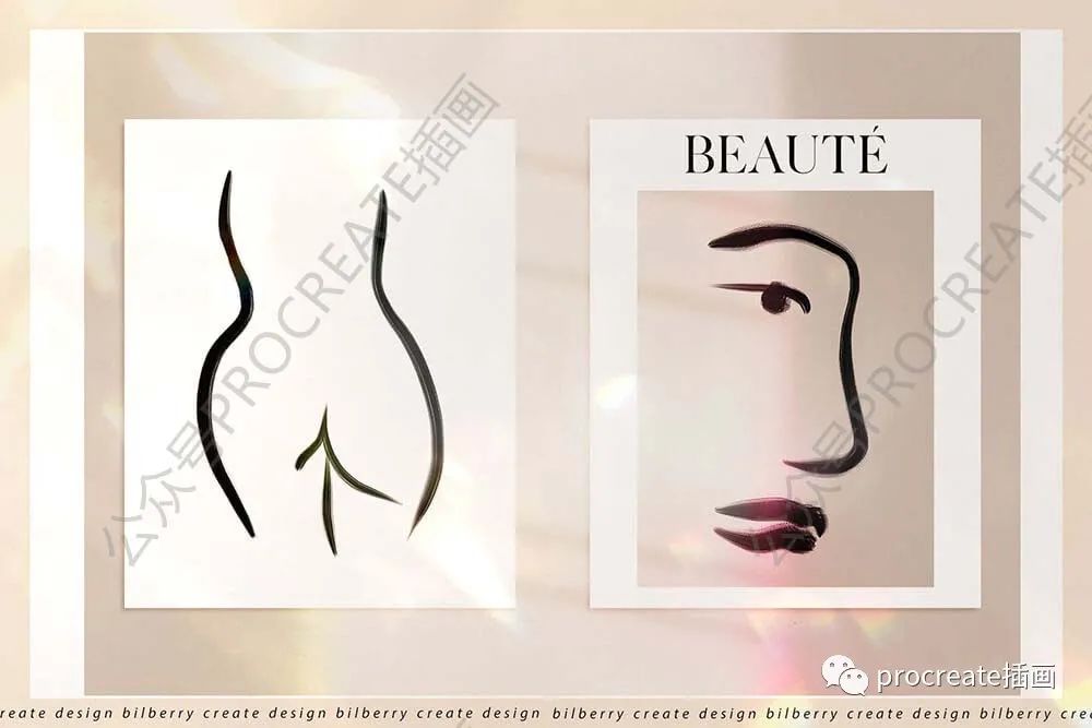 图片[9]-灵感大师抽象形状艺术线条插画套装【0448】-procreatechahua