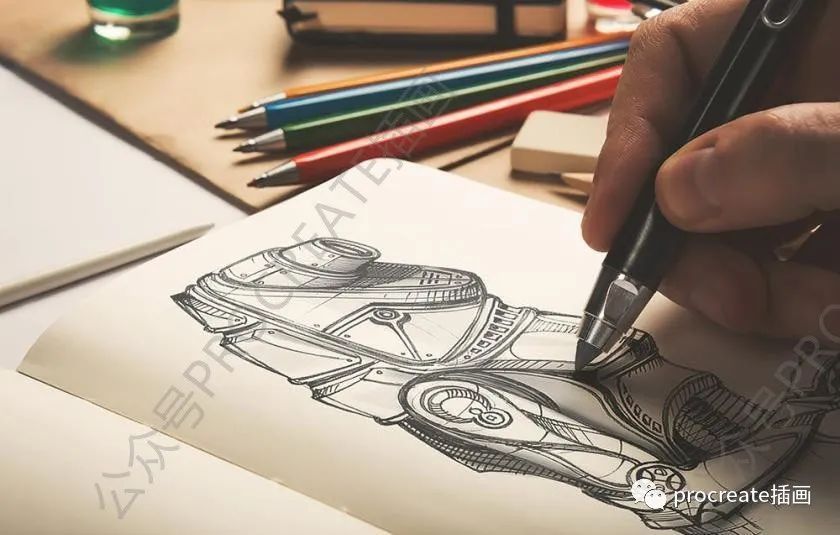 图片[9]-手绘设计草图的笔记本展示psd样机素材【0455】-procreatechahua