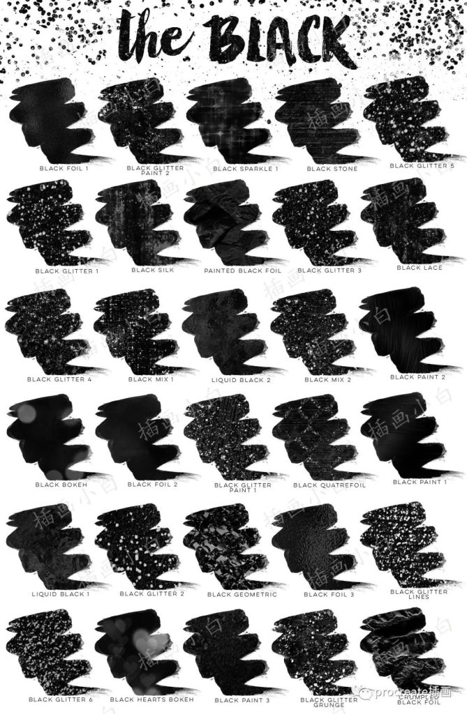 图片[10]-Procreate绘画应用专用金漆笔刷【0185】-procreatechahua