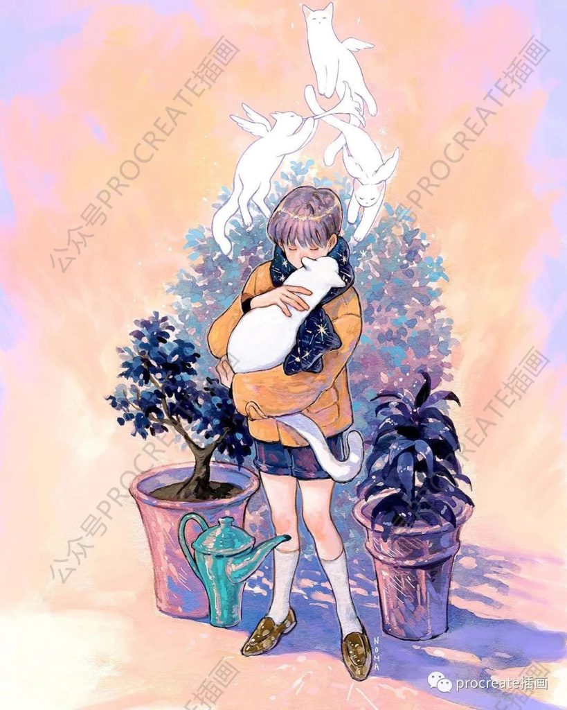 图片[10]-水彩绘画视频+水彩作品集+肌理procreate笔刷套装【0273】-procreatechahua