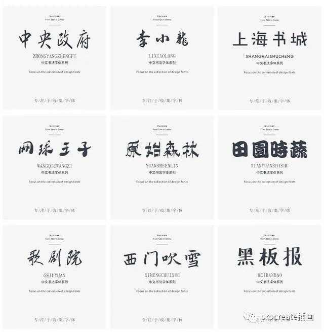 图片[10]-300款设计师专用中英文字体【0287】-procreatechahua