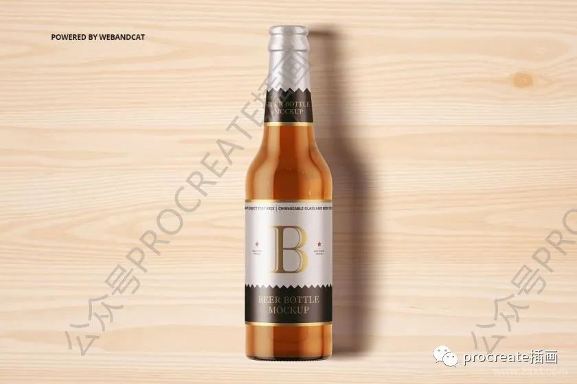图片[10]-啤酒瓶玻璃酒瓶包装设计展示PSD样机素材【0450】-procreatechahua