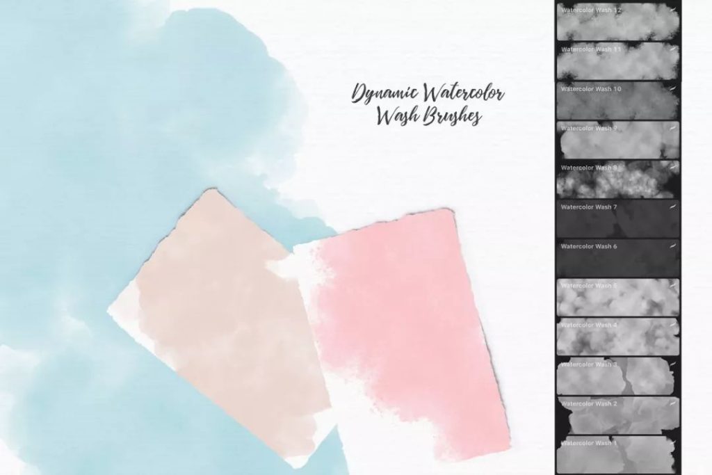 图片[10]-244款Procreate手绘水彩花卉树叶效果笔刷，适合做手帐【0032】-procreatechahua