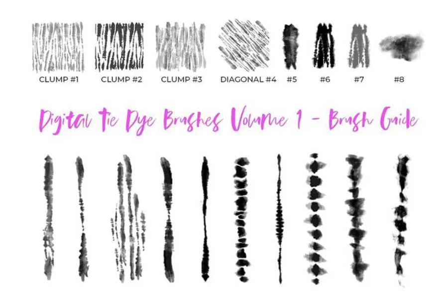 图片[10]-现代数字扎染效果的Procreate图案笔刷【0578】-procreatechahua