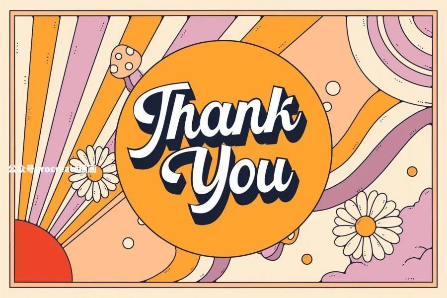 图片[10]-70年代怀旧复古风格的手写立体英文海报字体【0750】-procreatechahua