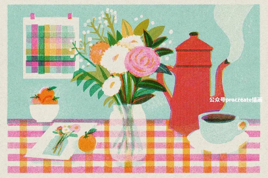 图片[8]-Y2K风格噪点纹理插画设计应用的Procreate笔刷和色板【0797】-procreatechahua