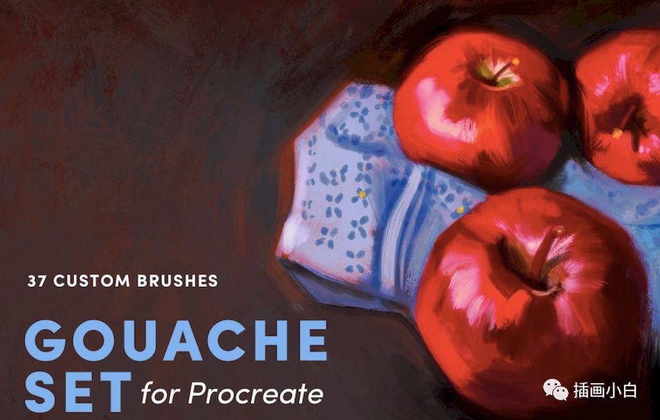 图片[1]-37款水粉颜料Procreate笔刷【0083】-procreatechahua