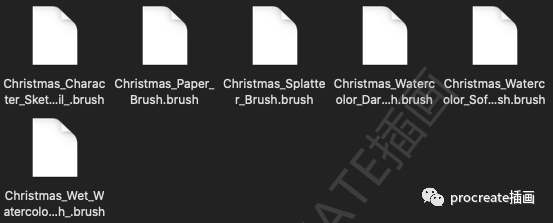图片[6]-圣诞水彩Procreate笔刷+色卡【0366】-procreatechahua