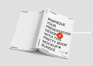 精美的书籍封面和内页设计展示样机素材【0826】-procreatechahua