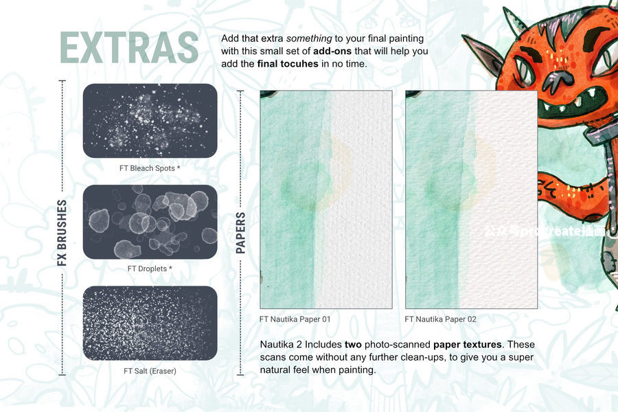 图片[6]-35款艺术插画设计的Procreate笔刷集合包套装【0835】-procreatechahua