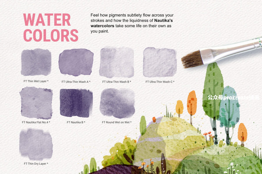图片[7]-35款艺术插画设计的Procreate笔刷集合包套装【0835】-procreatechahua