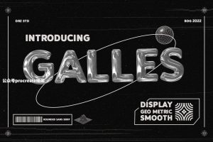 科技未来感圆滚滚的粗体英文无衬线字体【0839】-procreatechahua