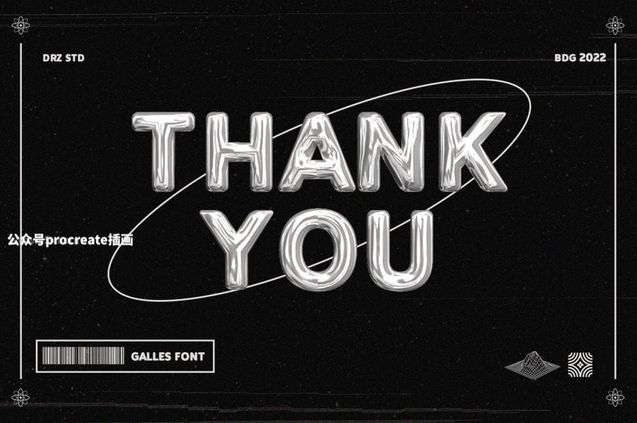 图片[3]-科技未来感圆滚滚的粗体英文无衬线字体【0839】-procreatechahua