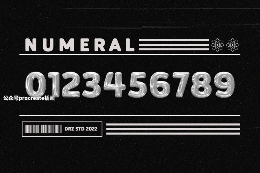 图片[6]-科技未来感圆滚滚的粗体英文无衬线字体【0839】-procreatechahua