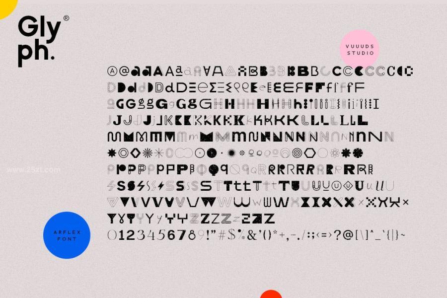 图片[9]-独特设计实验性的英文装饰字体【0833】-procreatechahua