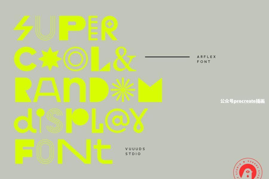 图片[3]-独特设计实验性的英文装饰字体【0833】-procreatechahua