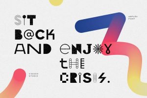 独特设计实验性的英文装饰字体【0833】-procreatechahua