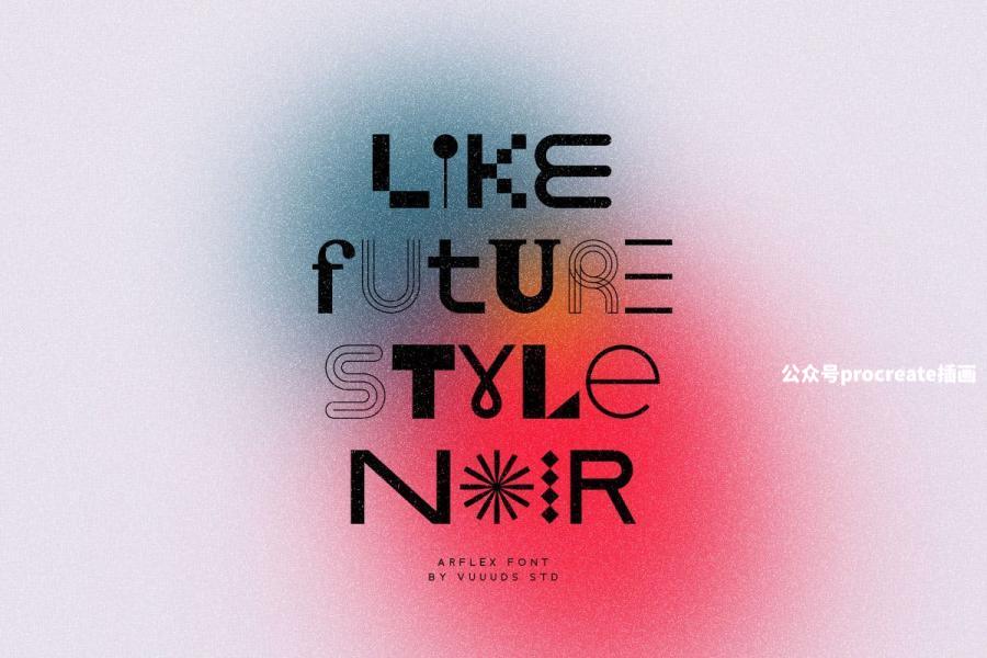 图片[8]-独特设计实验性的英文装饰字体【0833】-procreatechahua