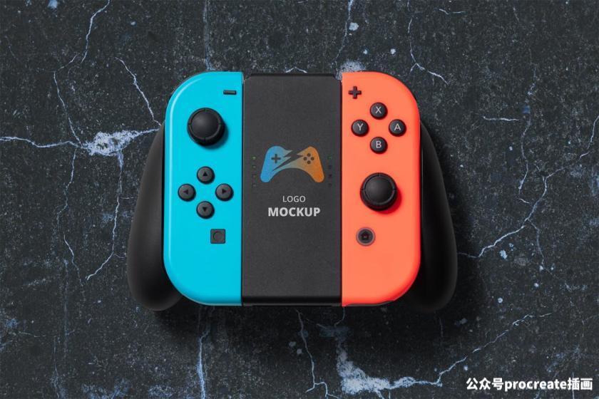 图片[10]-任天堂Switch游戏主机的界面设计展示psd样机素材【0828】-procreatechahua