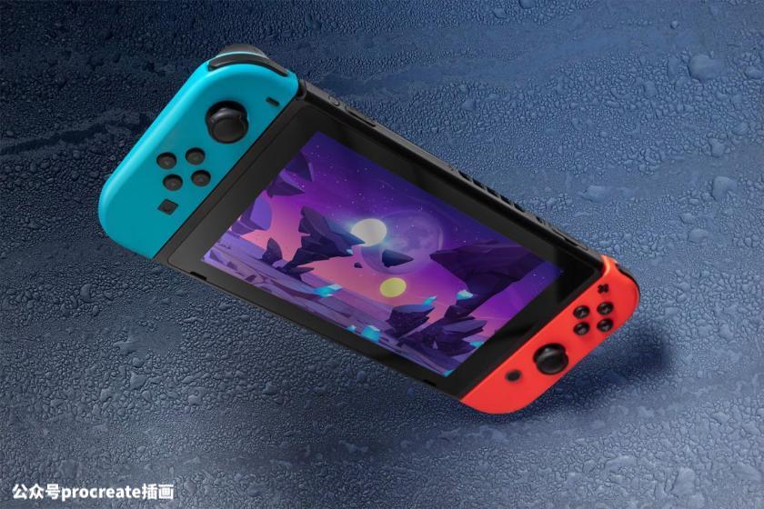 图片[6]-任天堂Switch游戏主机的界面设计展示psd样机素材【0828】-procreatechahua
