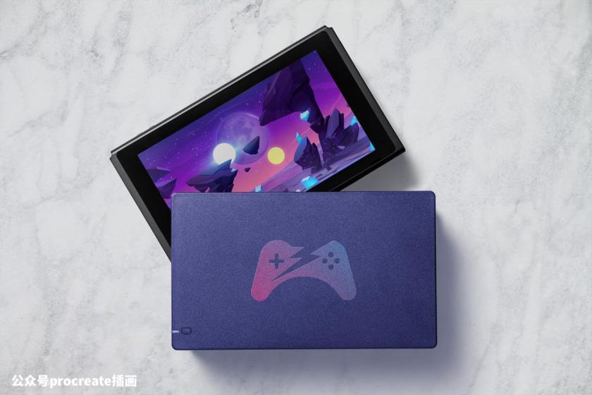 图片[8]-任天堂Switch游戏主机的界面设计展示psd样机素材【0828】-procreatechahua