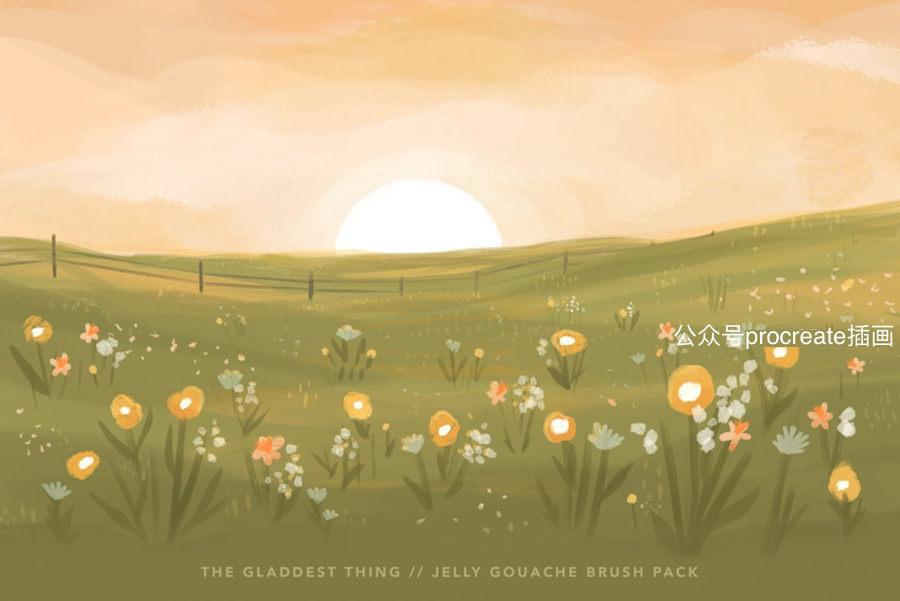 图片[4]-超光滑奶油状的Procreate水粉颜料笔刷【0841】-procreatechahua