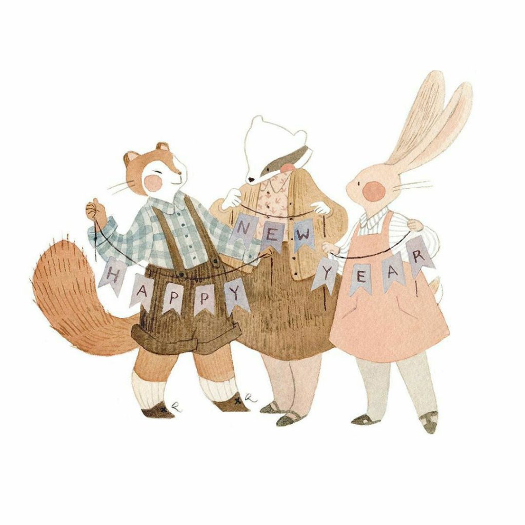 图片[6]-300+张森系卡通水粉插画素材（线稿+黑白稿）【0825】-procreatechahua