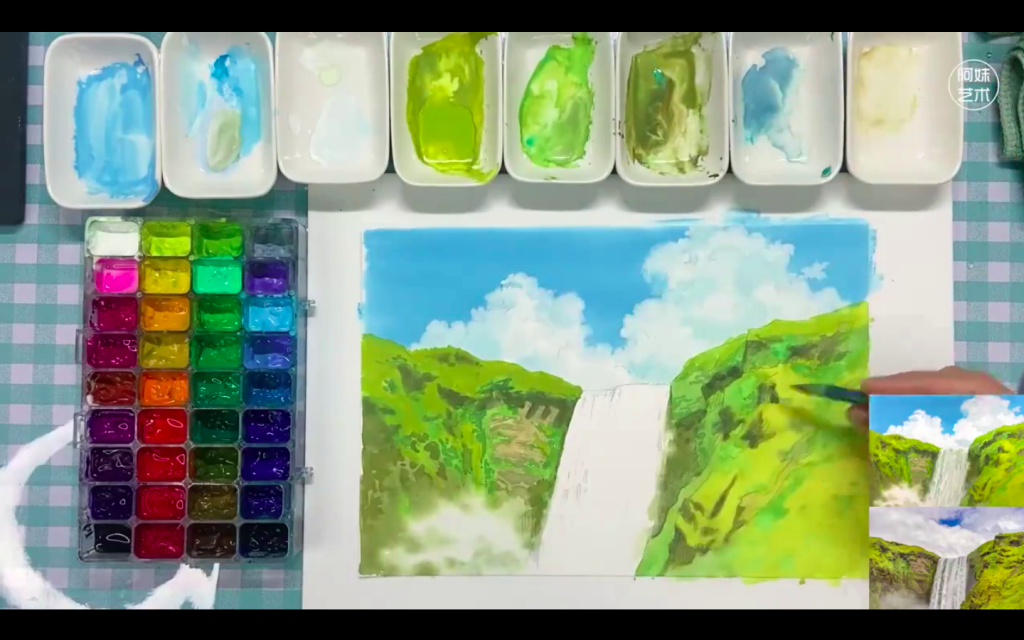 图片[3]-日系不透明水彩风景系统课【0827】-procreatechahua