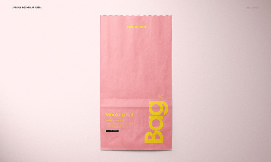 图片[8]-高级的带圆形密封贴纸的食物外卖打包纸袋PSD样机【0845】-procreatechahua