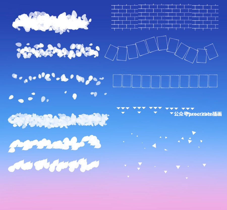图片[7]-45款多种图案的风景插画Procreate笔刷【0853】-procreatechahua