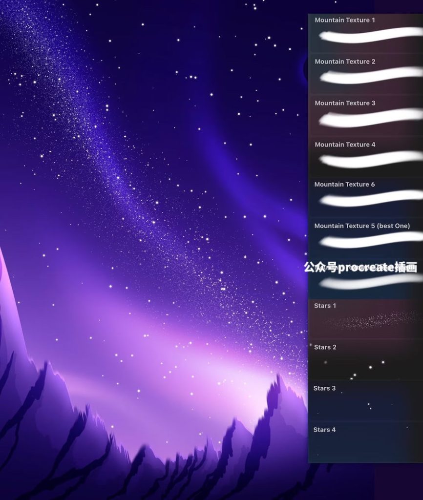 图片[2]-45款多种图案的风景插画Procreate笔刷【0853】-procreatechahua