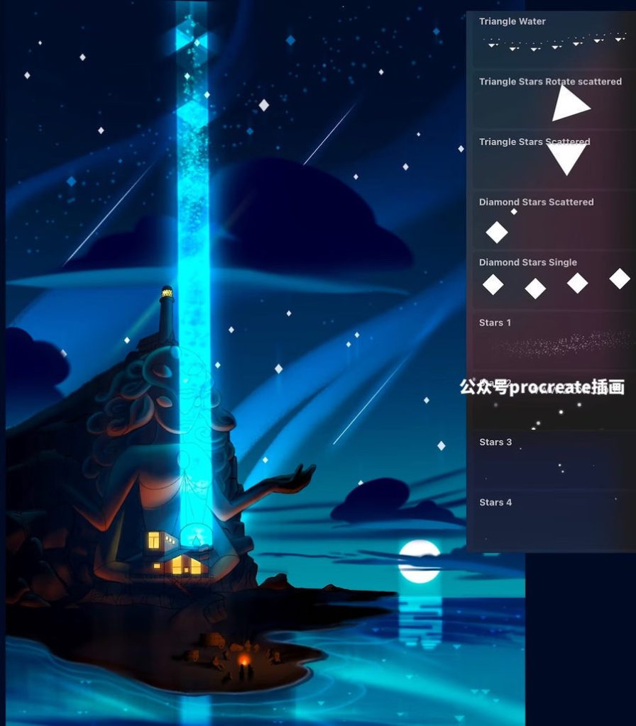 图片[3]-45款多种图案的风景插画Procreate笔刷【0853】-procreatechahua