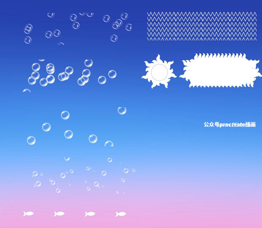 图片[4]-45款多种图案的风景插画Procreate笔刷【0853】-procreatechahua