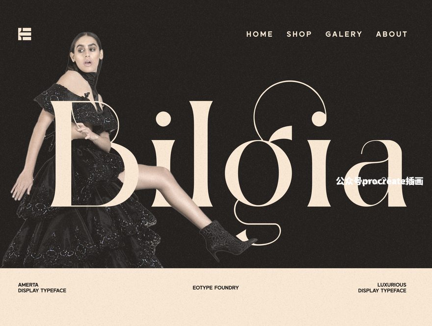 图片[1]-经典独特的花体英文衬线字体【0855】-procreatechahua