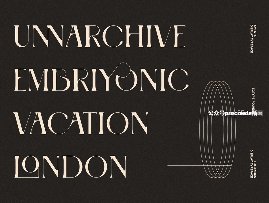 图片[7]-经典独特的花体英文衬线字体【0855】-procreatechahua