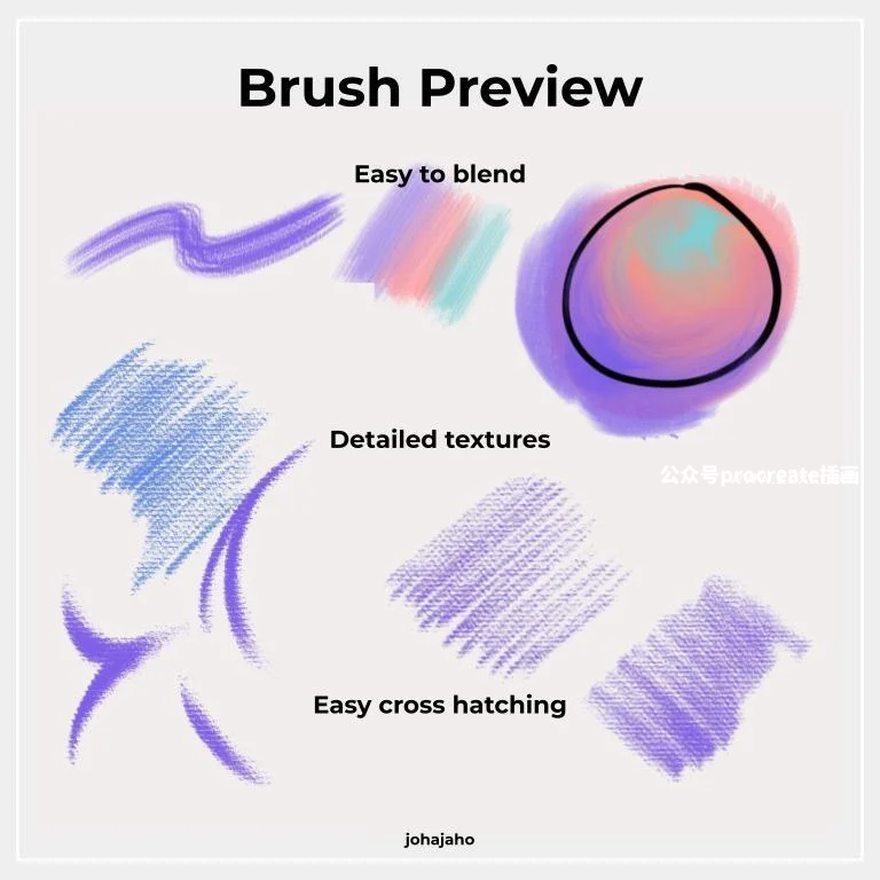 图片[4]-柔和纹理笔触的Procreate人像插画笔刷【0857】-procreatechahua