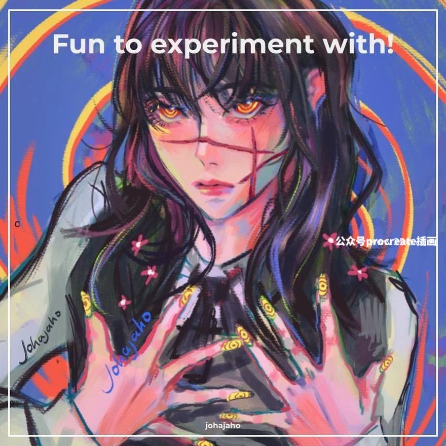 图片[2]-柔和纹理笔触的Procreate人像插画笔刷【0857】-procreatechahua