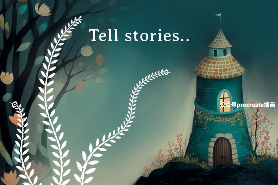 图片[1]-创作精美故事书插画的Procreate笔刷【0847】-procreatechahua