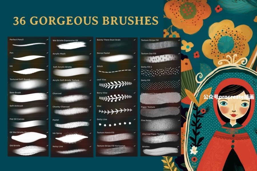 图片[4]-创作精美故事书插画的Procreate笔刷【0847】-procreatechahua