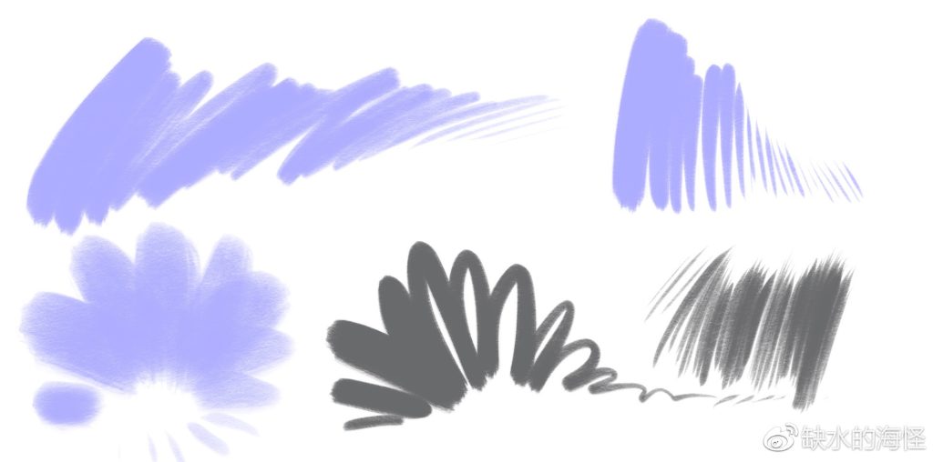 图片[2]-画师缺水的海怪 免费分享笔刷-procreatechahua