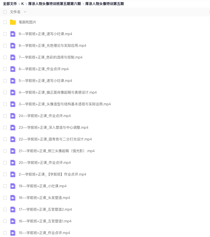 图片[1]-厚涂人物头像特训班第四期+第五期【0842】-procreatechahua