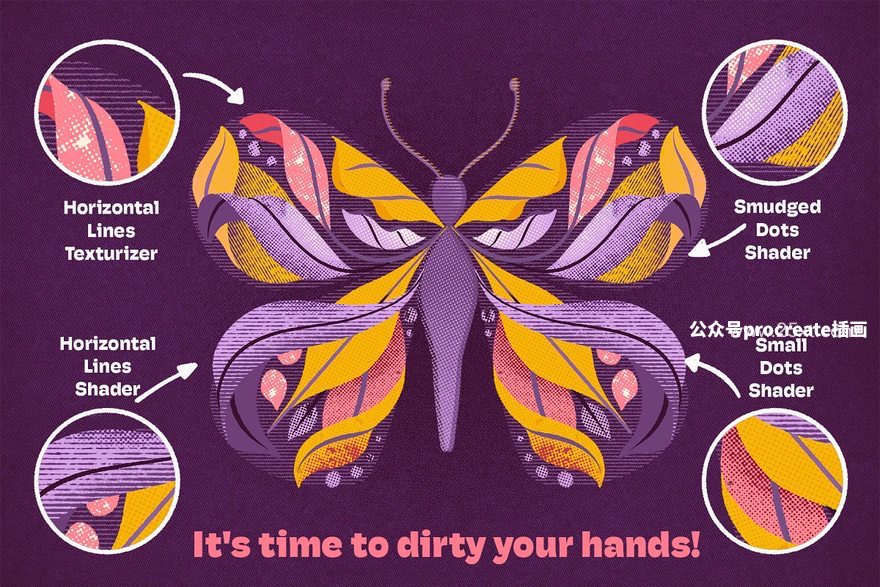 图片[3]-半色调无缝图案纹理的ps笔刷【0869】-procreatechahua