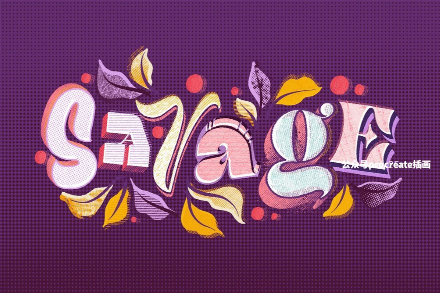 图片[7]-半色调无缝图案纹理的ps笔刷【0869】-procreatechahua