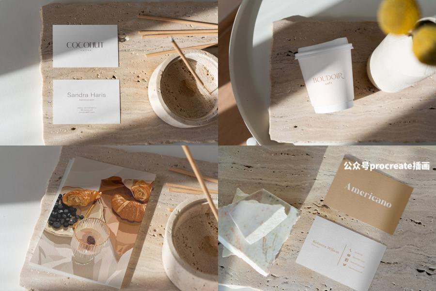 图片[6]-不同场景的咖啡热饮纸杯外观设计展示psd贴图样机【0863】-procreatechahua