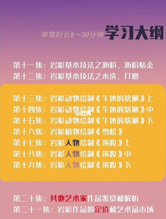 图片[4]-莲羊21堂岩彩课【0884】-procreatechahua