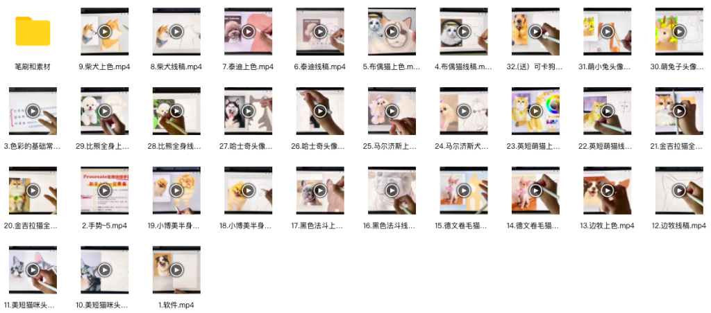 图片[3]-艺琳 零基础ipad宠物绘画课 2022【0879】-procreatechahua