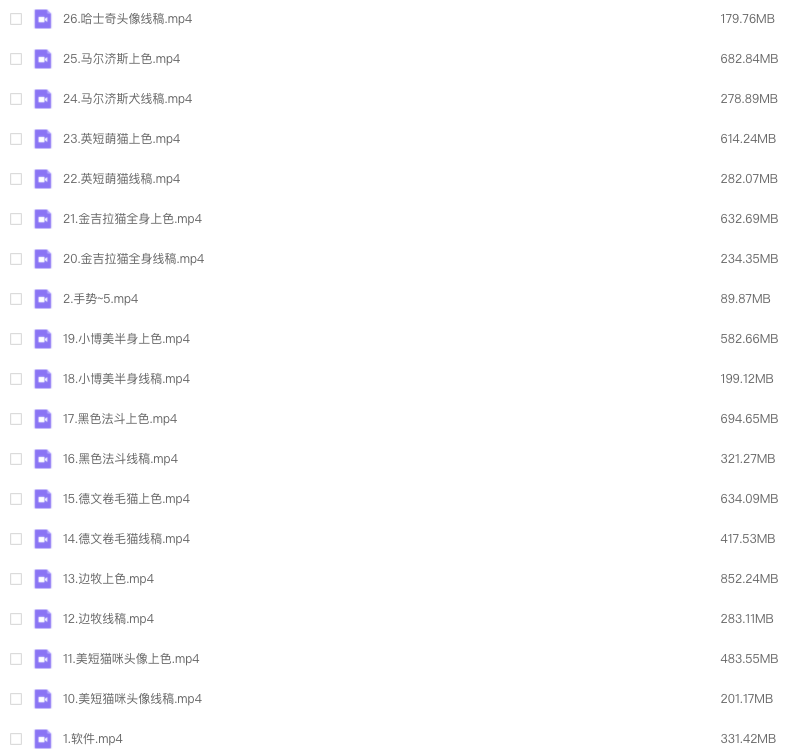 图片[2]-艺琳 零基础ipad宠物绘画课 2022【0879】-procreatechahua