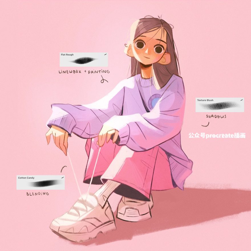 图片[4]-18款纹理柔软的传统Procreate插画笔刷【0883】-procreatechahua