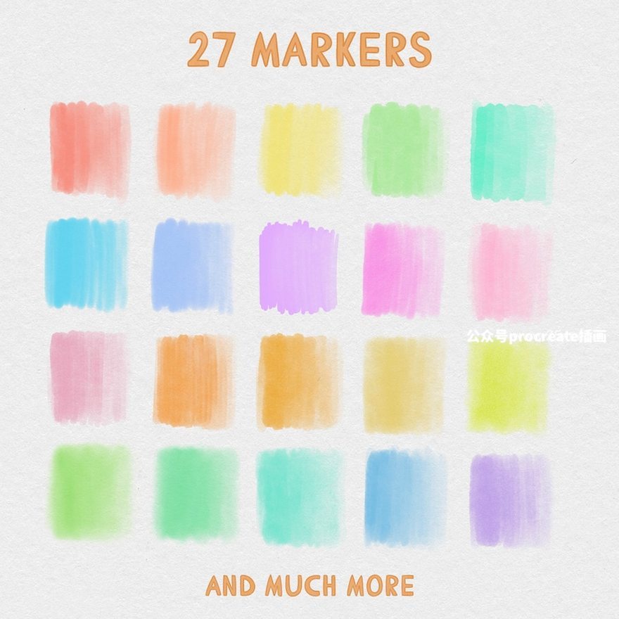 图片[3]-水彩马克笔人像Procreate笔刷【0892】-procreatechahua