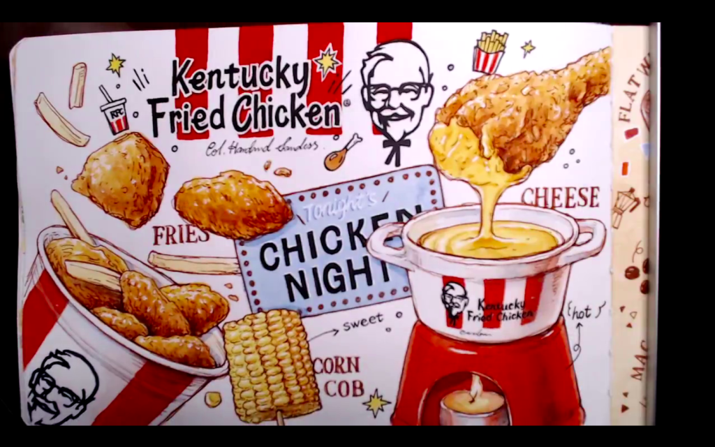 图片[3]-JennyAn2022水彩美食手帐速写【0889】-procreatechahua